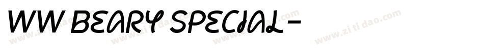 WW Beary Special字体转换